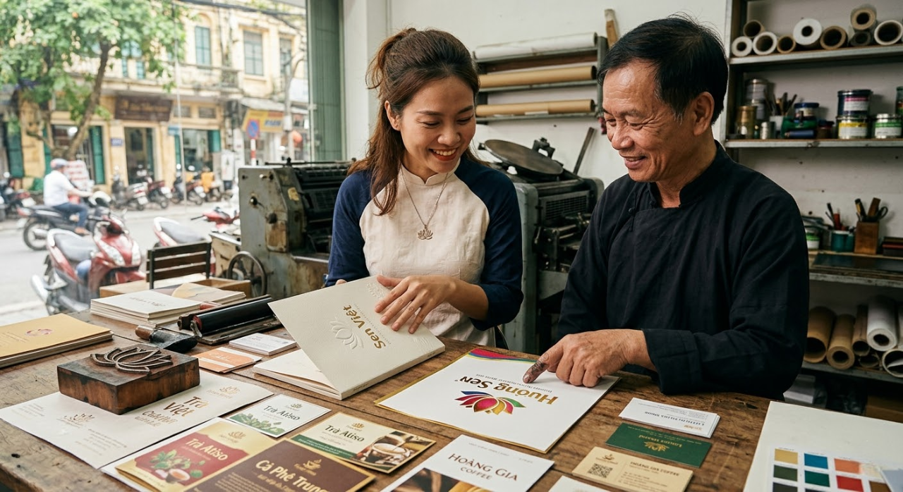 Nhận diện thương hiệu qua in ấn